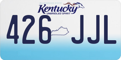 KY license plate 426JJL