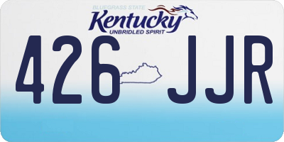 KY license plate 426JJR