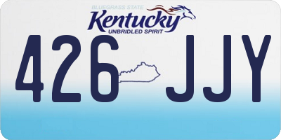 KY license plate 426JJY