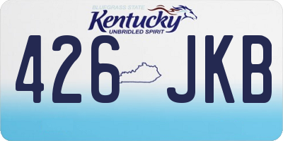 KY license plate 426JKB
