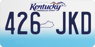 KY license plate 426JKD