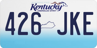 KY license plate 426JKE