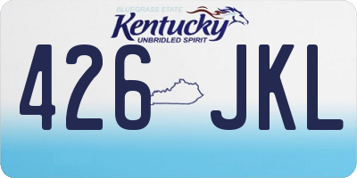 KY license plate 426JKL