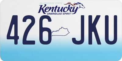KY license plate 426JKU