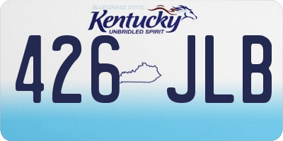 KY license plate 426JLB