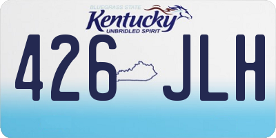 KY license plate 426JLH