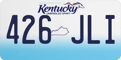 KY license plate 426JLI