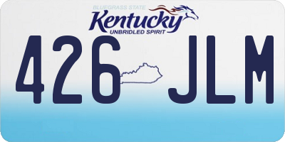 KY license plate 426JLM
