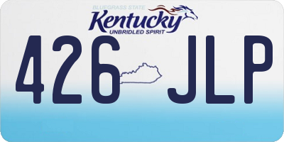 KY license plate 426JLP