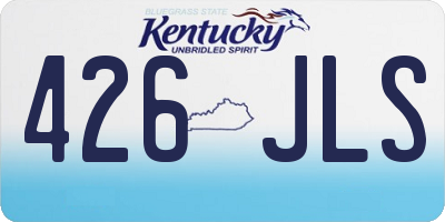 KY license plate 426JLS