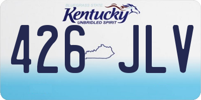 KY license plate 426JLV