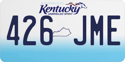 KY license plate 426JME