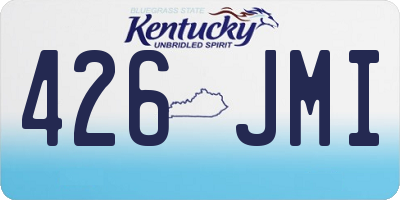 KY license plate 426JMI
