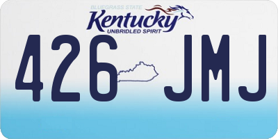 KY license plate 426JMJ