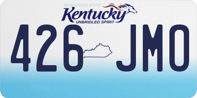 KY license plate 426JMO