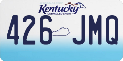 KY license plate 426JMQ