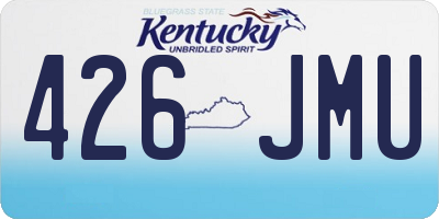 KY license plate 426JMU