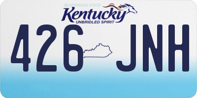 KY license plate 426JNH