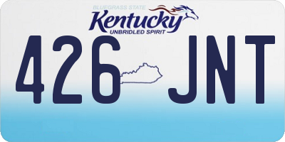 KY license plate 426JNT