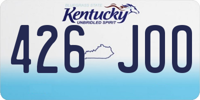 KY license plate 426JOO