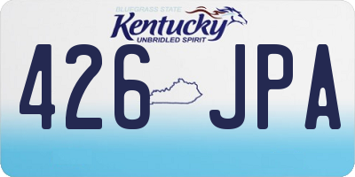 KY license plate 426JPA