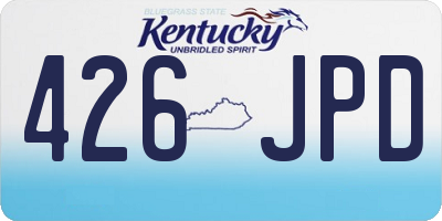 KY license plate 426JPD