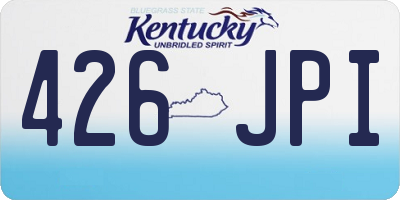 KY license plate 426JPI