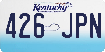KY license plate 426JPN
