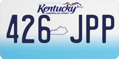 KY license plate 426JPP