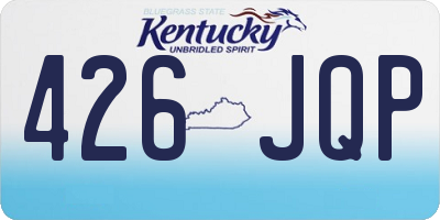 KY license plate 426JQP