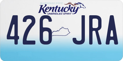 KY license plate 426JRA