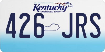 KY license plate 426JRS