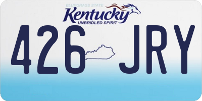 KY license plate 426JRY