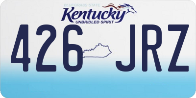 KY license plate 426JRZ