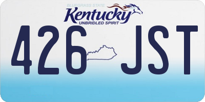 KY license plate 426JST