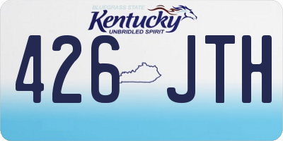 KY license plate 426JTH