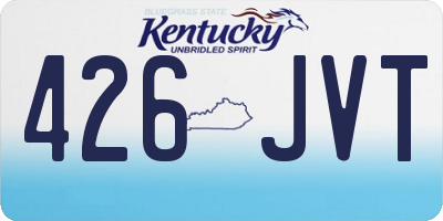 KY license plate 426JVT