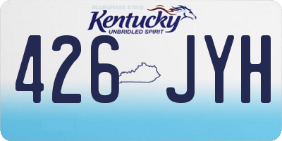 KY license plate 426JYH