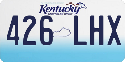 KY license plate 426LHX