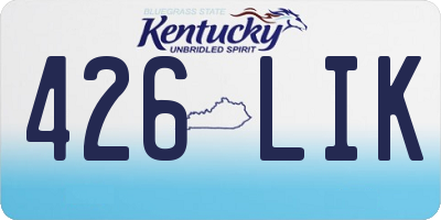 KY license plate 426LIK
