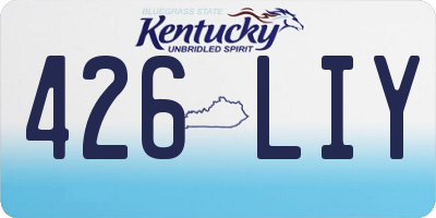 KY license plate 426LIY