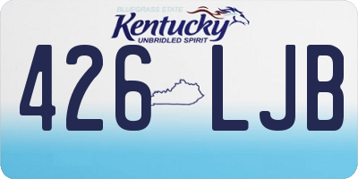 KY license plate 426LJB