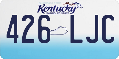 KY license plate 426LJC