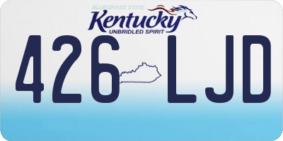 KY license plate 426LJD