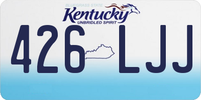 KY license plate 426LJJ