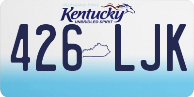 KY license plate 426LJK