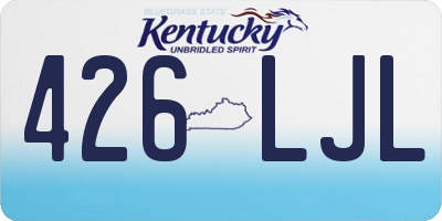 KY license plate 426LJL
