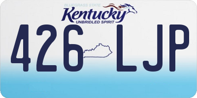 KY license plate 426LJP