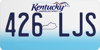 KY license plate 426LJS