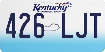KY license plate 426LJT